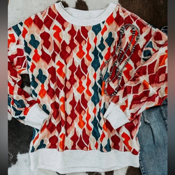 Merigold Kiss “Fall For A Cowboy Just Not Mine” Reversible Sweatshirt/Pullover🤠 - Picture 4 of 4